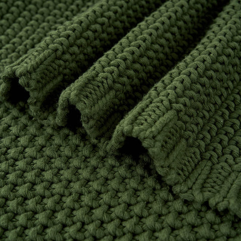 Longhui Bedding chunky-knit throw 60x80 supports versatile use and cozy moments.