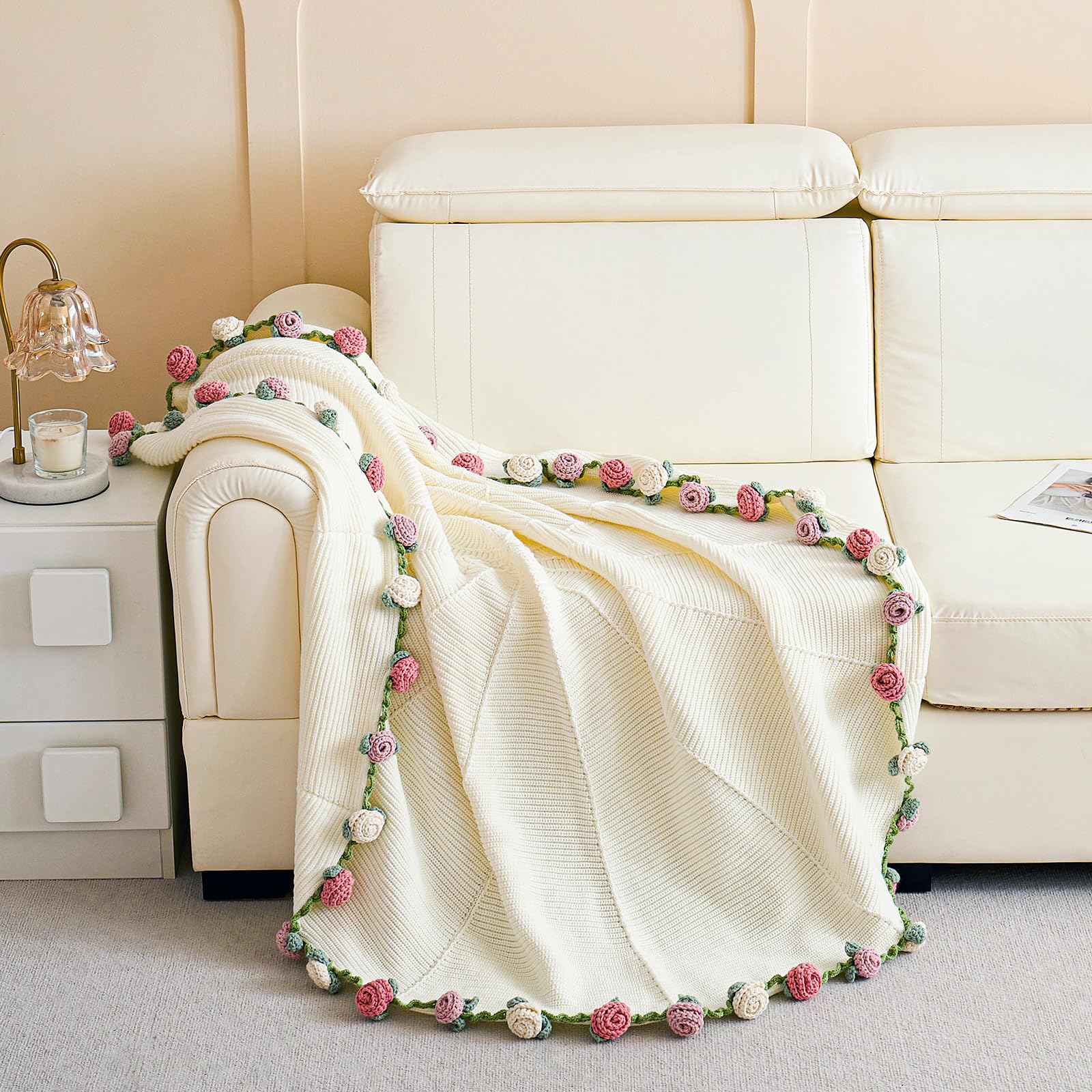 Longhui Bedding blanket on sofa creates a cozy decorative accent