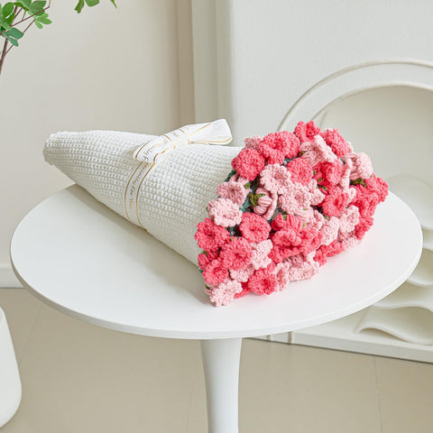Longhui Bedding crochet flower bouquet throw, a cozy decorative centerpiece for living rooms.
