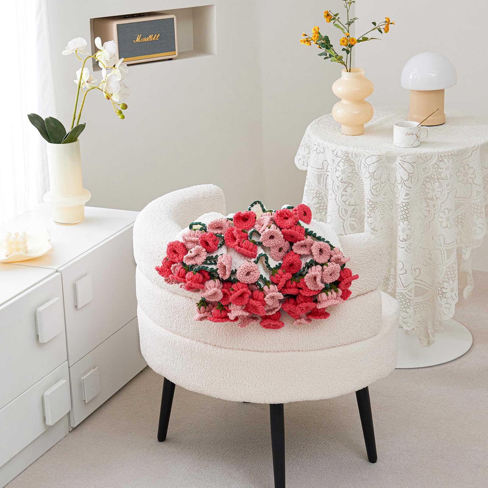 Longhui Bedding crochet tablecloth-rose detail elevates festive table settings.