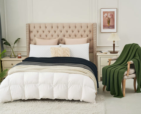 Longhui Bedding gift ready throw neatly folded and tied with ribbon