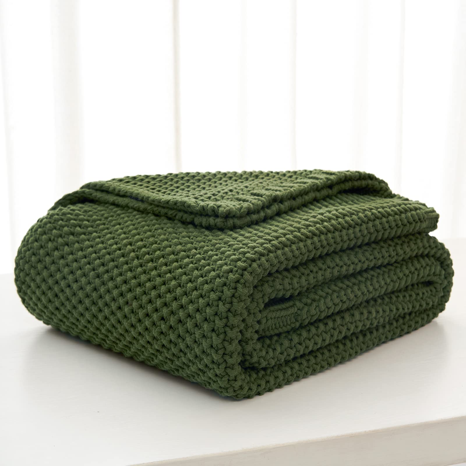 Longhui Bedding nursery baby blanket in olive green adds gentle warmth and charm