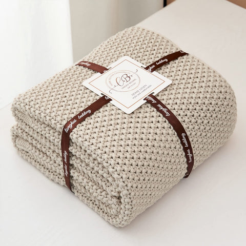 Longhui Bedding rustic chic throw, ideal for farmhouse décor accent