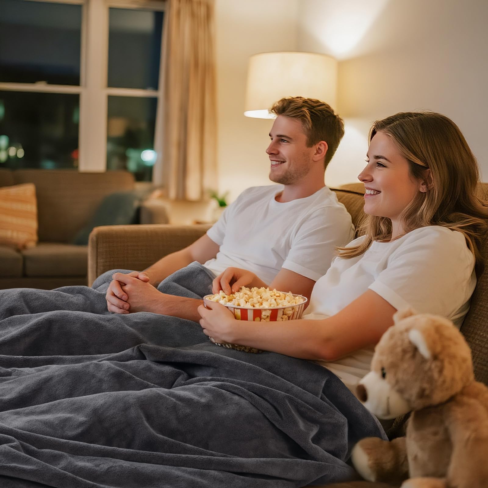 LOOBANI coral fleece side provides plush warmth and comfort.