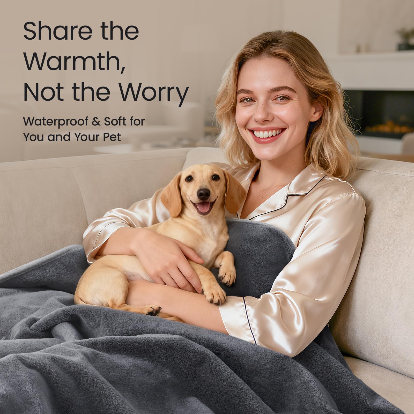 LOOBANI soft flannel surface for lounging on the couch