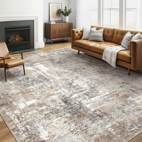 LOONGRUG area rug 5x7 washable — easy cold water cleaning for busy homes.