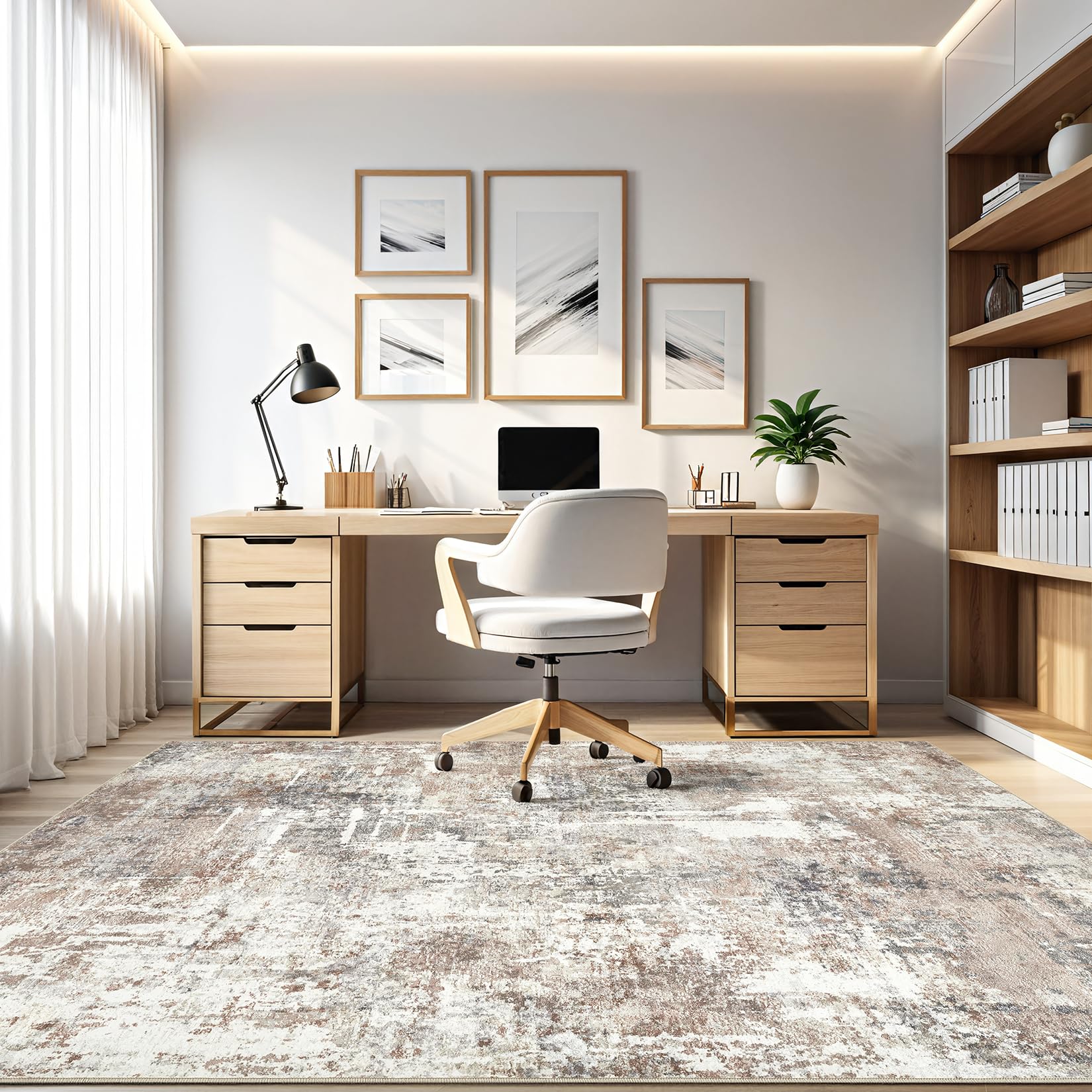 Loongrug dining room entry rug combines style with practical durability.