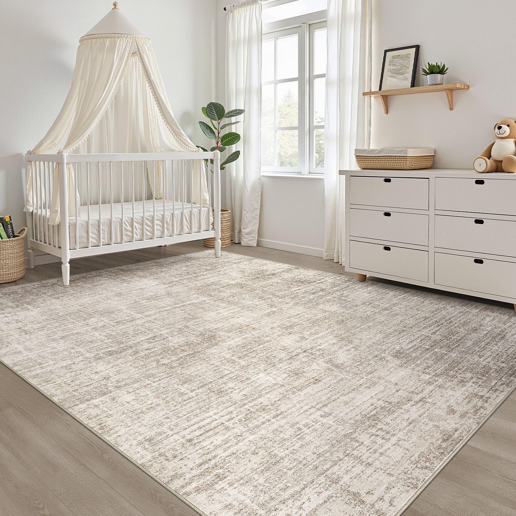 LOONGRUG dining room rug ideal under-table placement protects floors.
