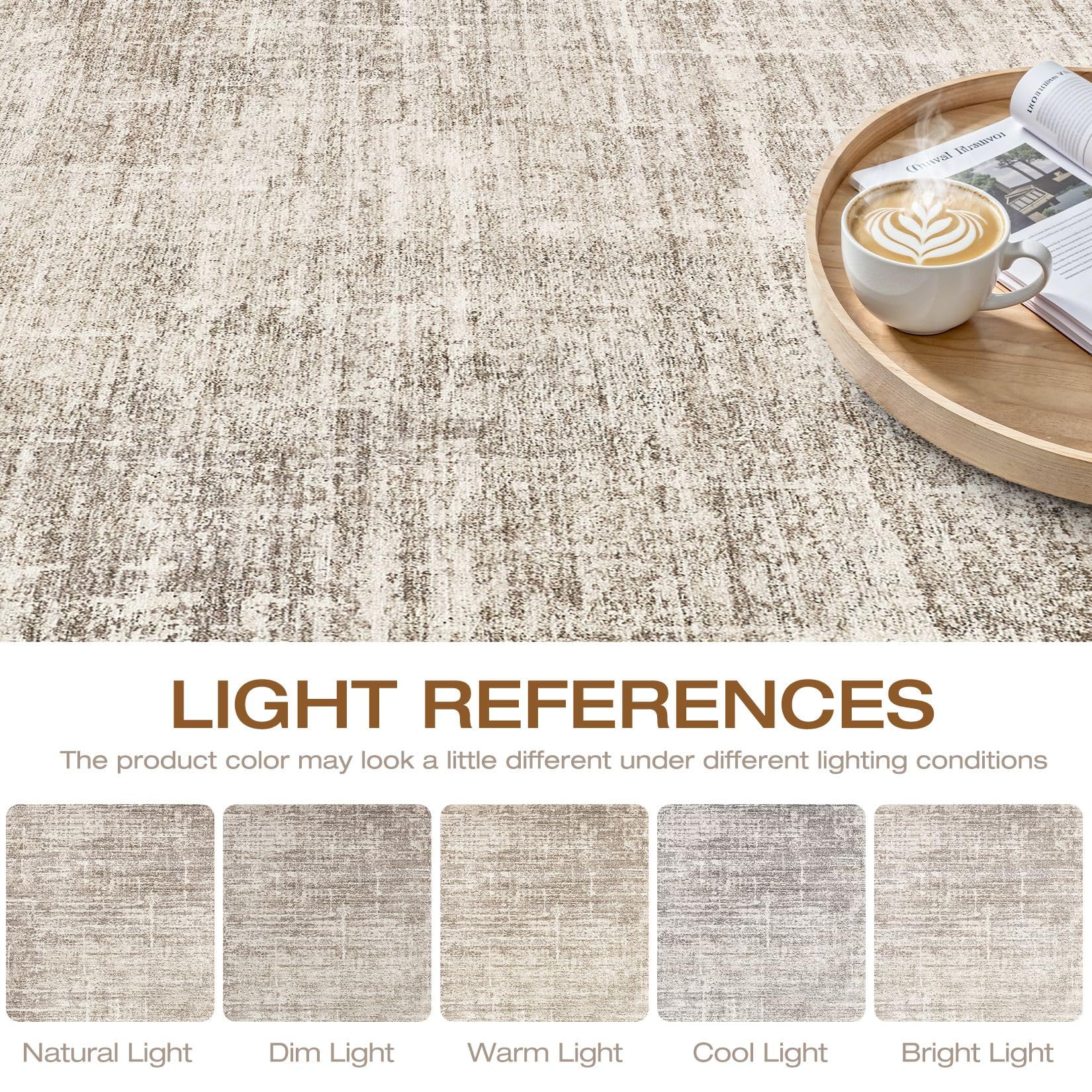LOONGRUG ideal for high-traffic rooms like living rooms or playrooms.