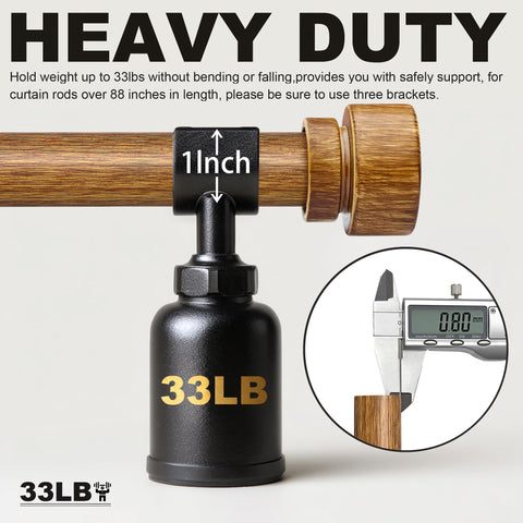 Lootkell adjustable rod range 32-120 inches for flexible room layouts.