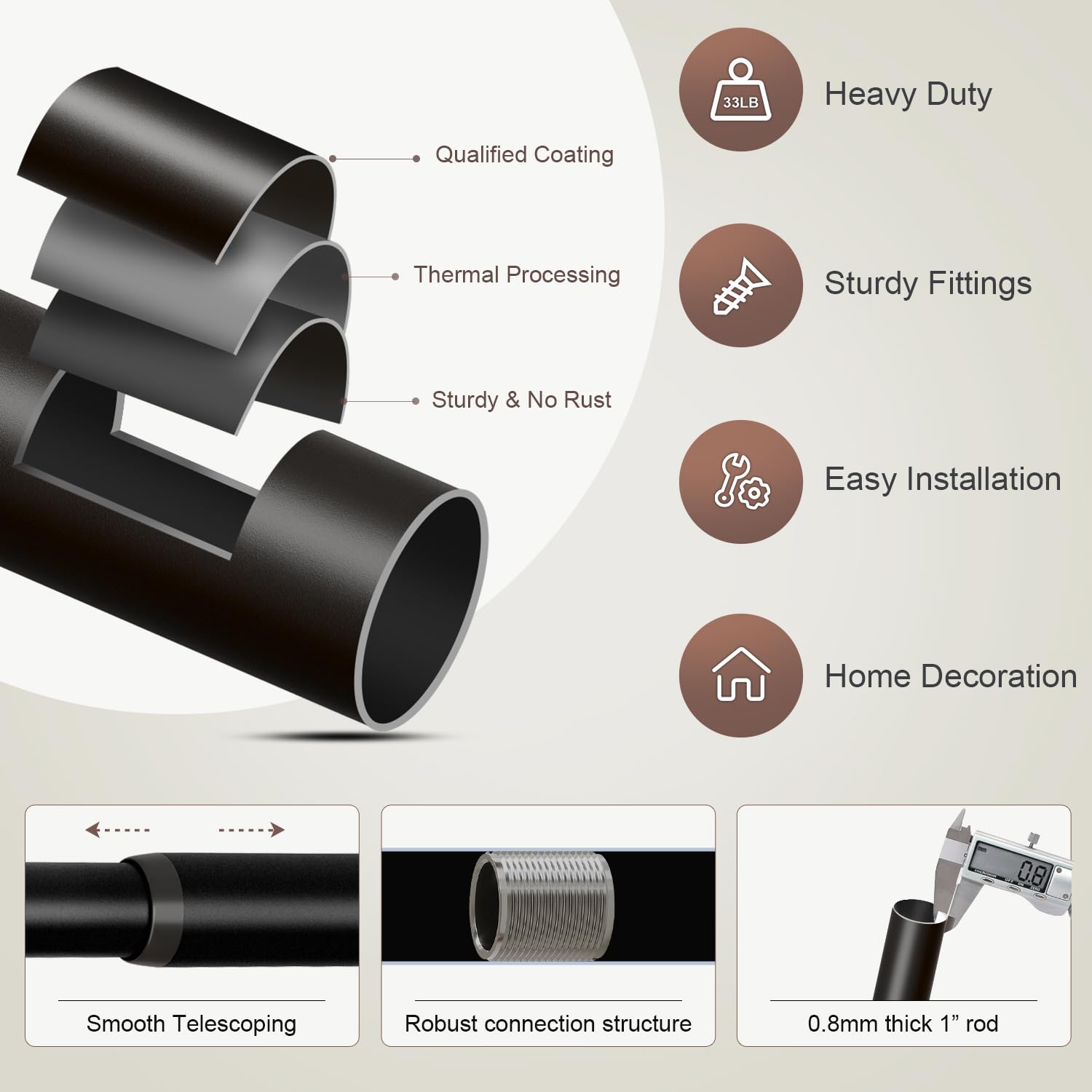 Lootkell bedroom and living room decor ensemble with this rod