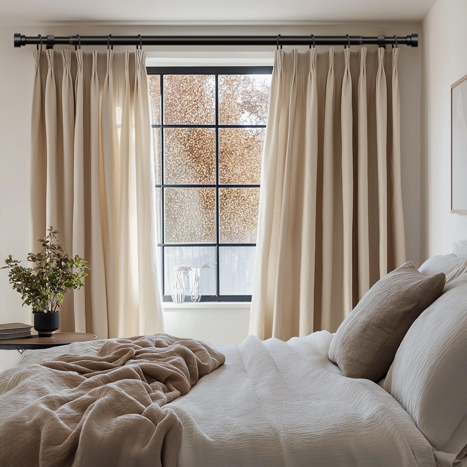 Lootkell curtain rod decorative finials add stylish finishing touch