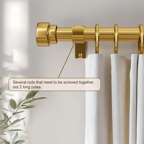 Lootkell heavy-duty rod with brackets for secure mounting.