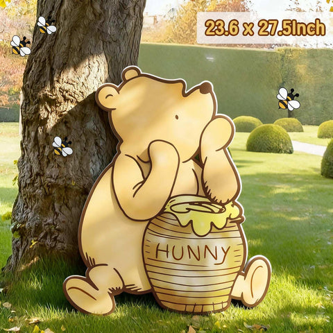 Lopeastar Winnie balloons kit provides a neutral backdrop for gender reveals