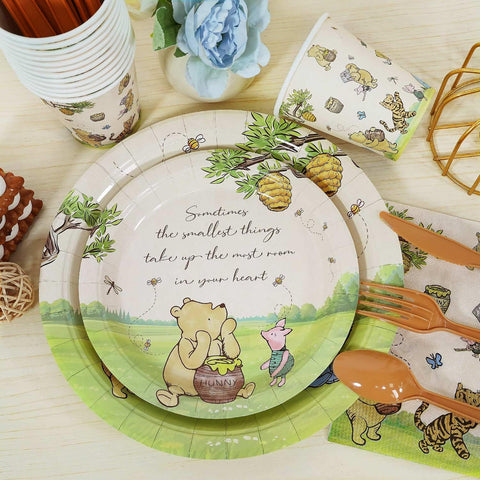 Lopeastar Winnie Bear cutlery set handles meals with sturdy plastic for busy events