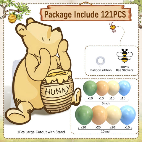 Lopeastar Winnie bee stickers add playful accents to the decor