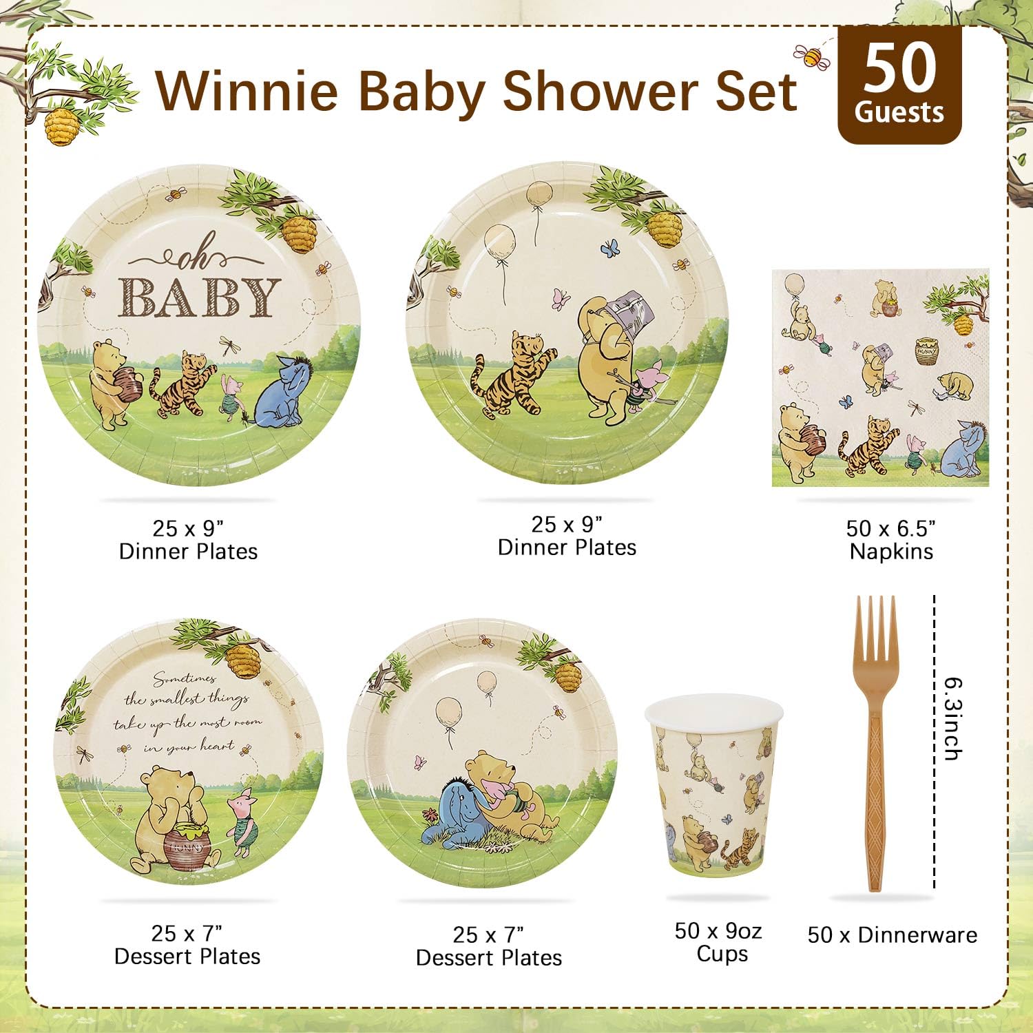 Lopeastar Winnie illustration prints evoke timeless Pooh-inspired charm.