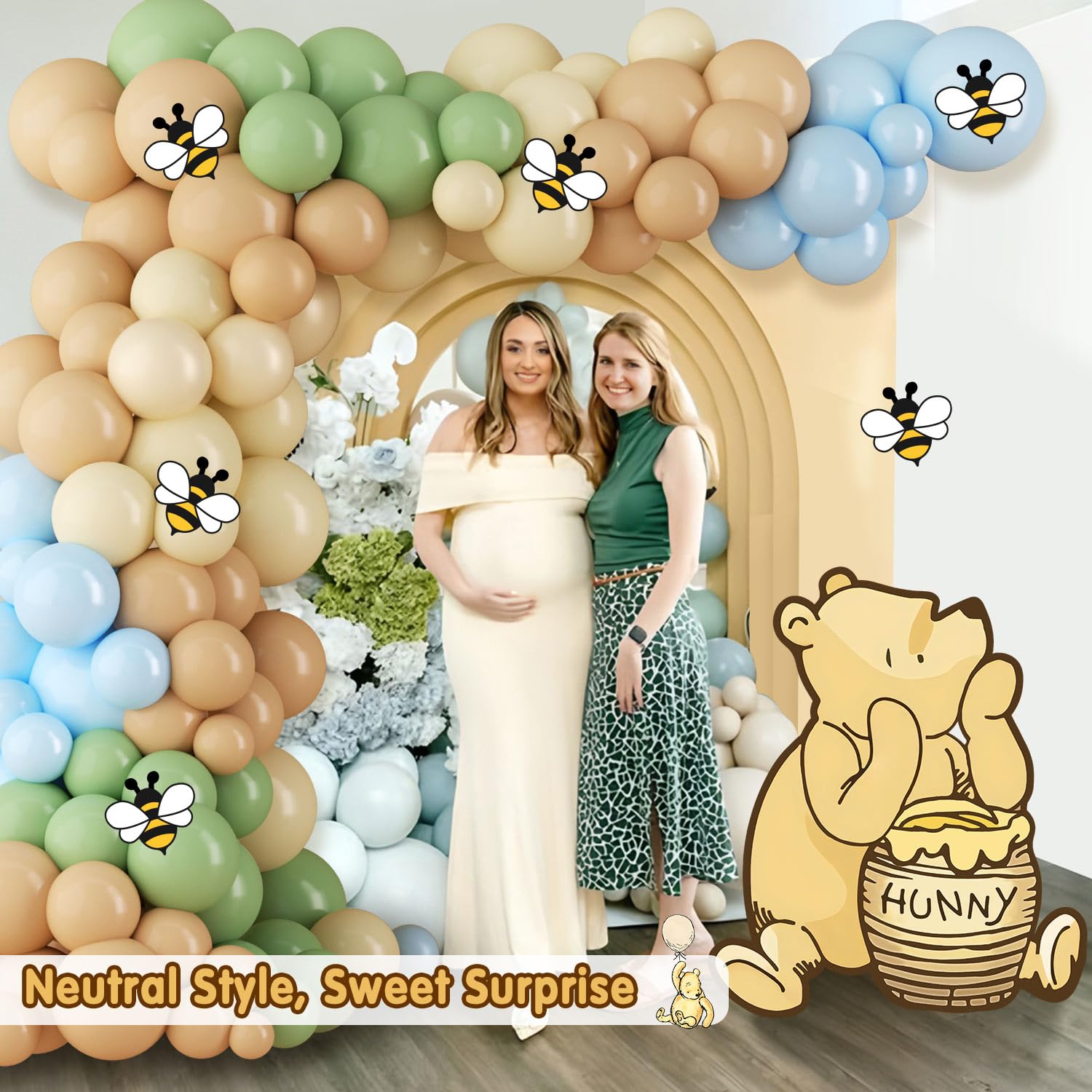 Lopeastar Winnie party setup scene showcases a complete decoration concept