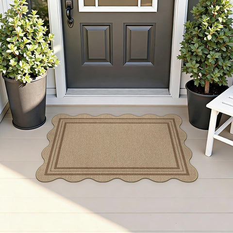 LORWER 2x3 Kitchen Rug close-up showing low-pile, high-traffic-friendly surface.