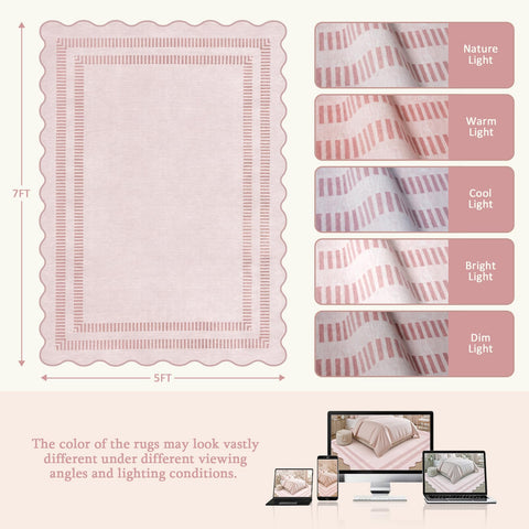 LORWER dorm room rug adds color and soft texture to decor.
