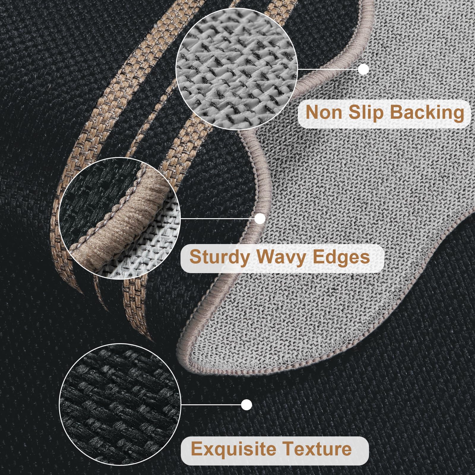 LORWER Easy cleaning with a damp cloth for quick maintenance of the mat.