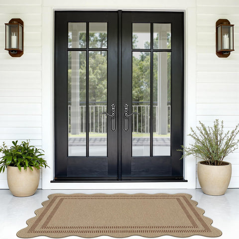LORWER versatile indoor-outdoor rug suits patios, hallways, kitchens, and living areas.