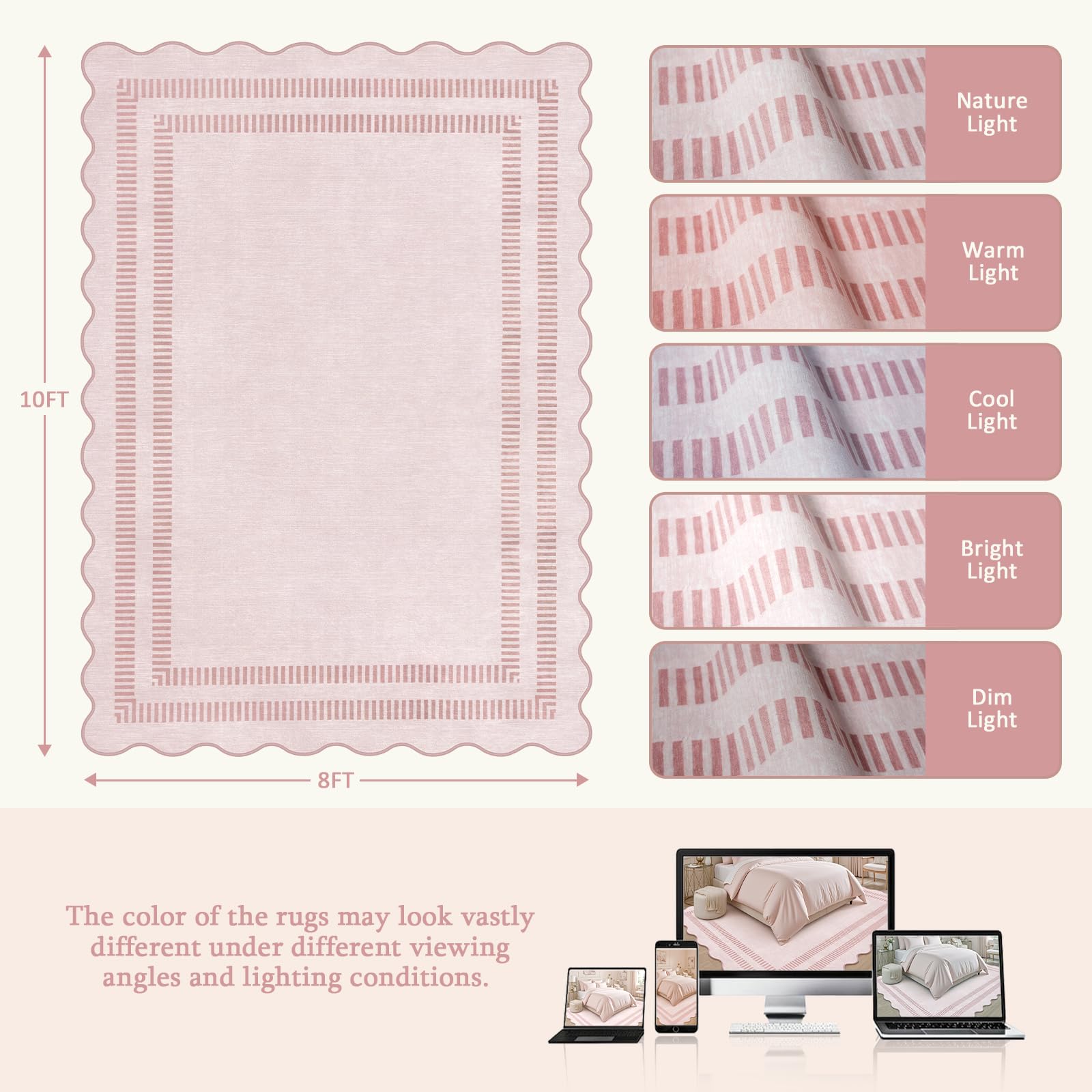 LORWER pink rug makes a thoughtful housewarming gift for families
