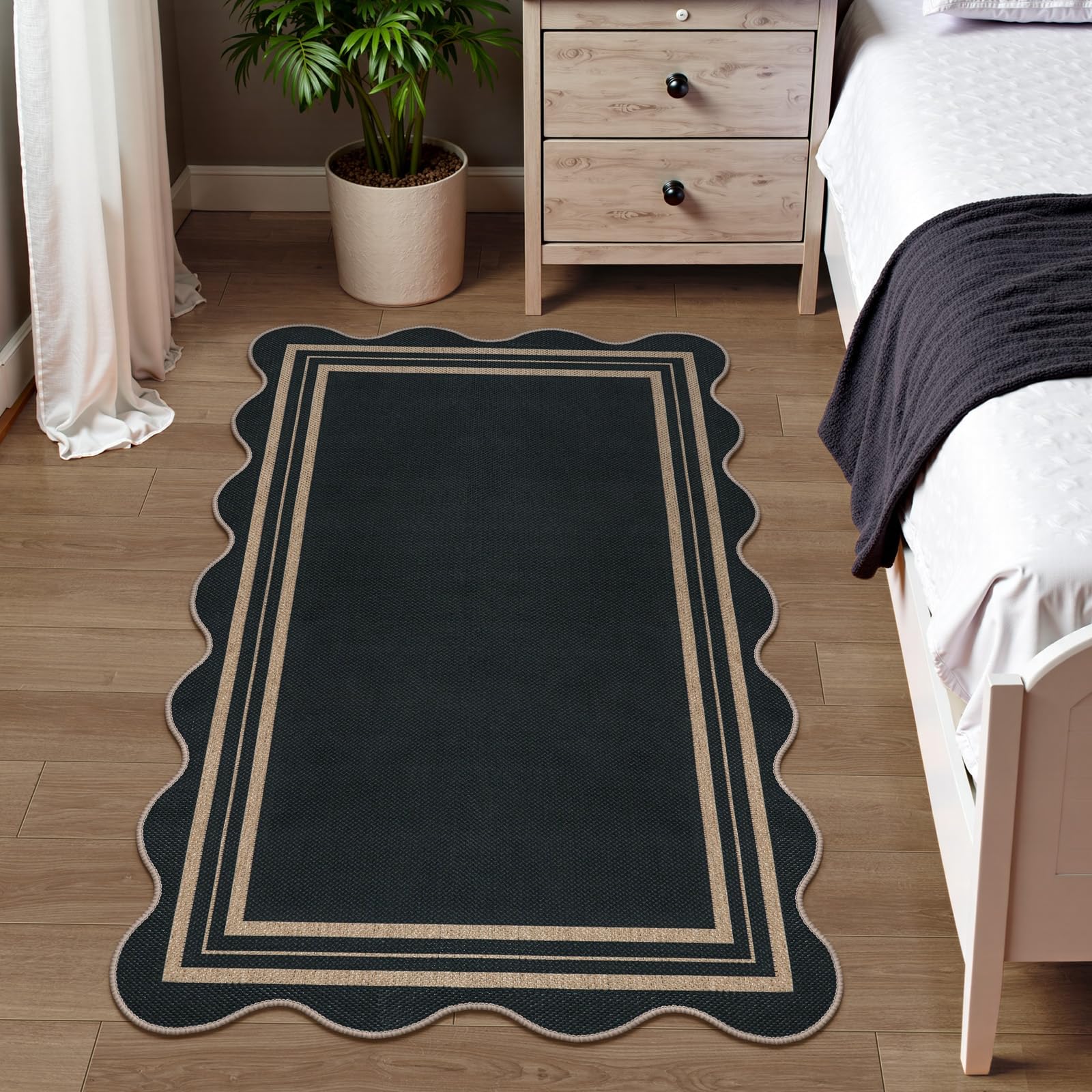 LORWER charcoal black finish adds contemporary warmth.