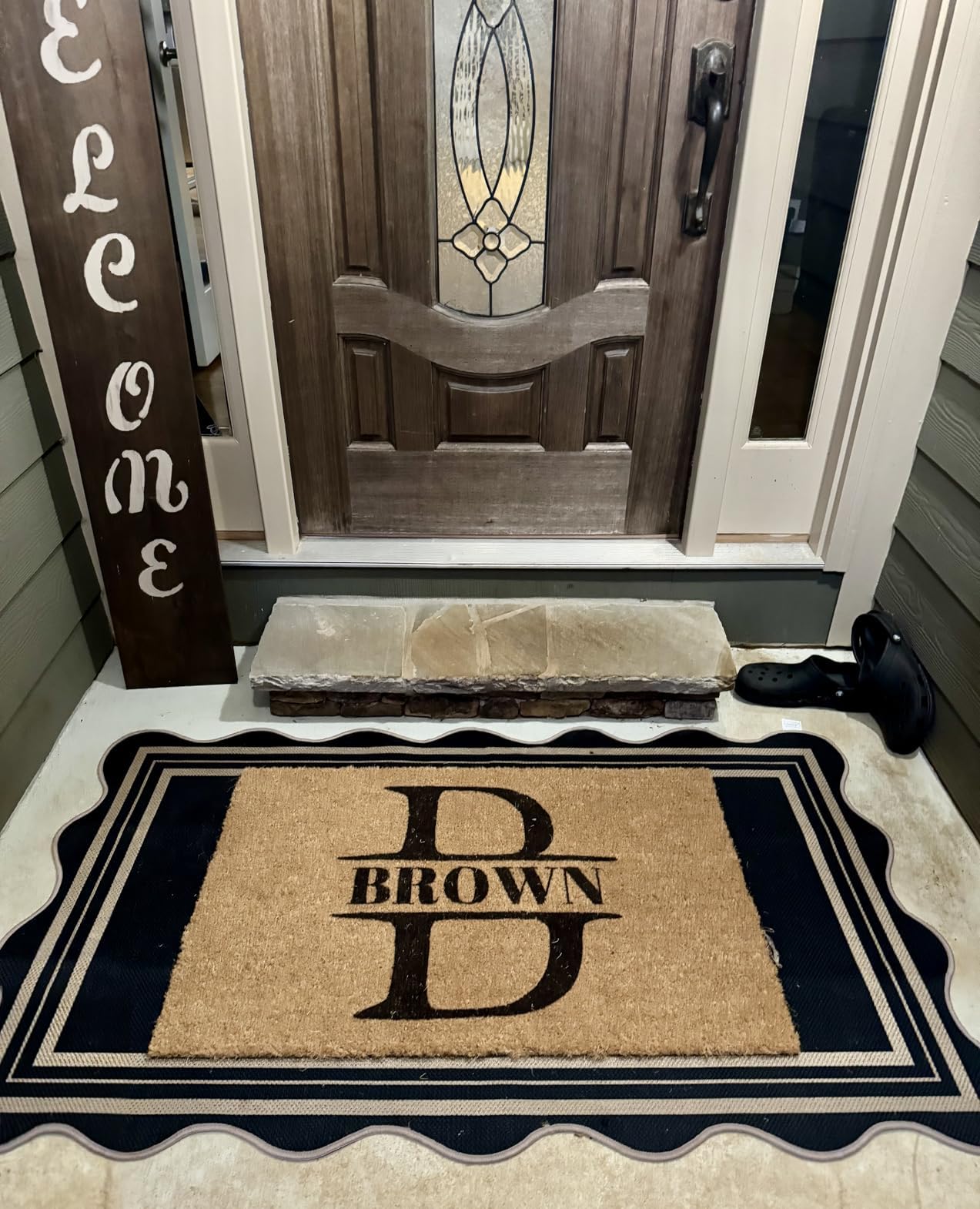 LORWER soft-textured non-slip rug promotes safe entryways year-round.