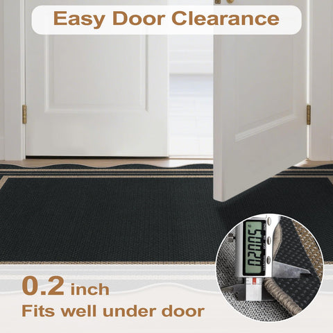 LORWER low-pile entry rug ideal for high-traffic areas.