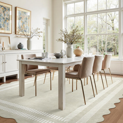 LORWER low-pile surface feels gentle on feet during family time.