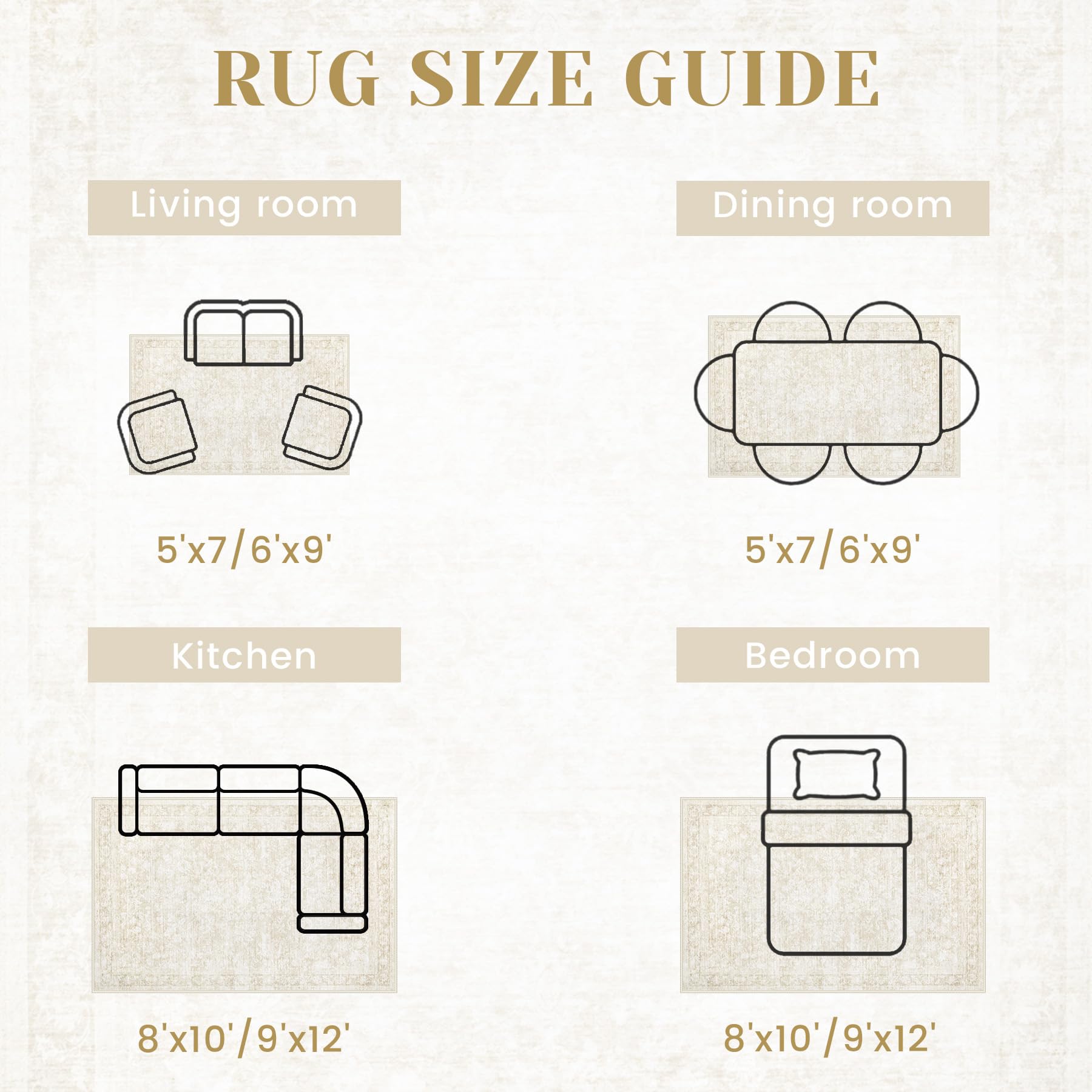 Losbulake easy-clean rug helps busy homes maintain a fresh look.