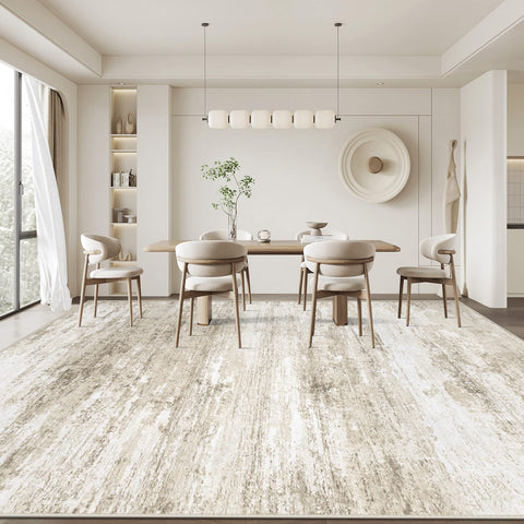 Kid and pet friendly Losbulake rug resists shedding and stains.