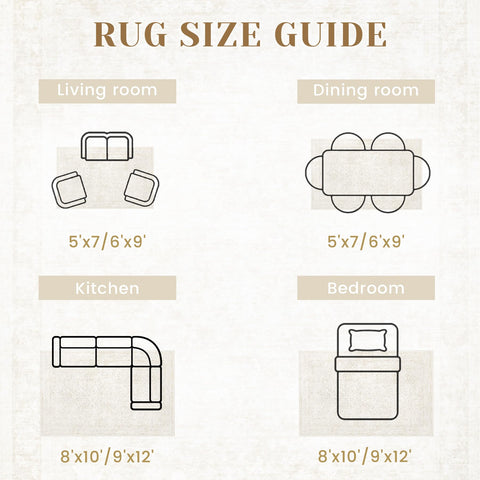 Losbulake large area rug adapts to busy spaces under furniture and decor.