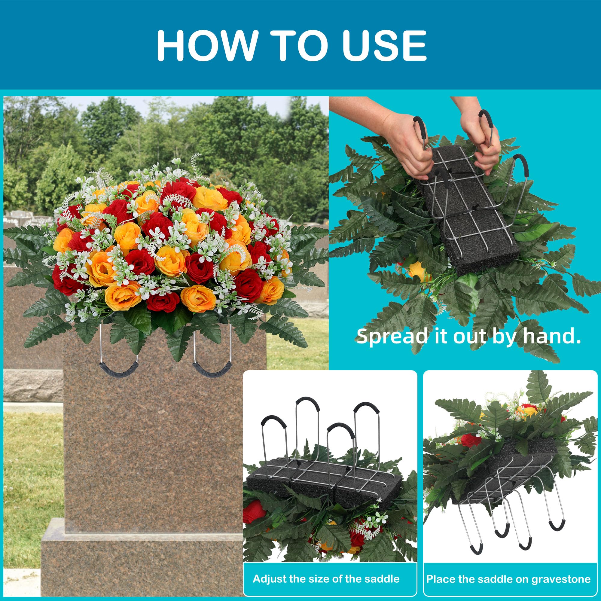 LOSFOTBO memorial-day cemetery decoration offers a respectful year-round tribute.
