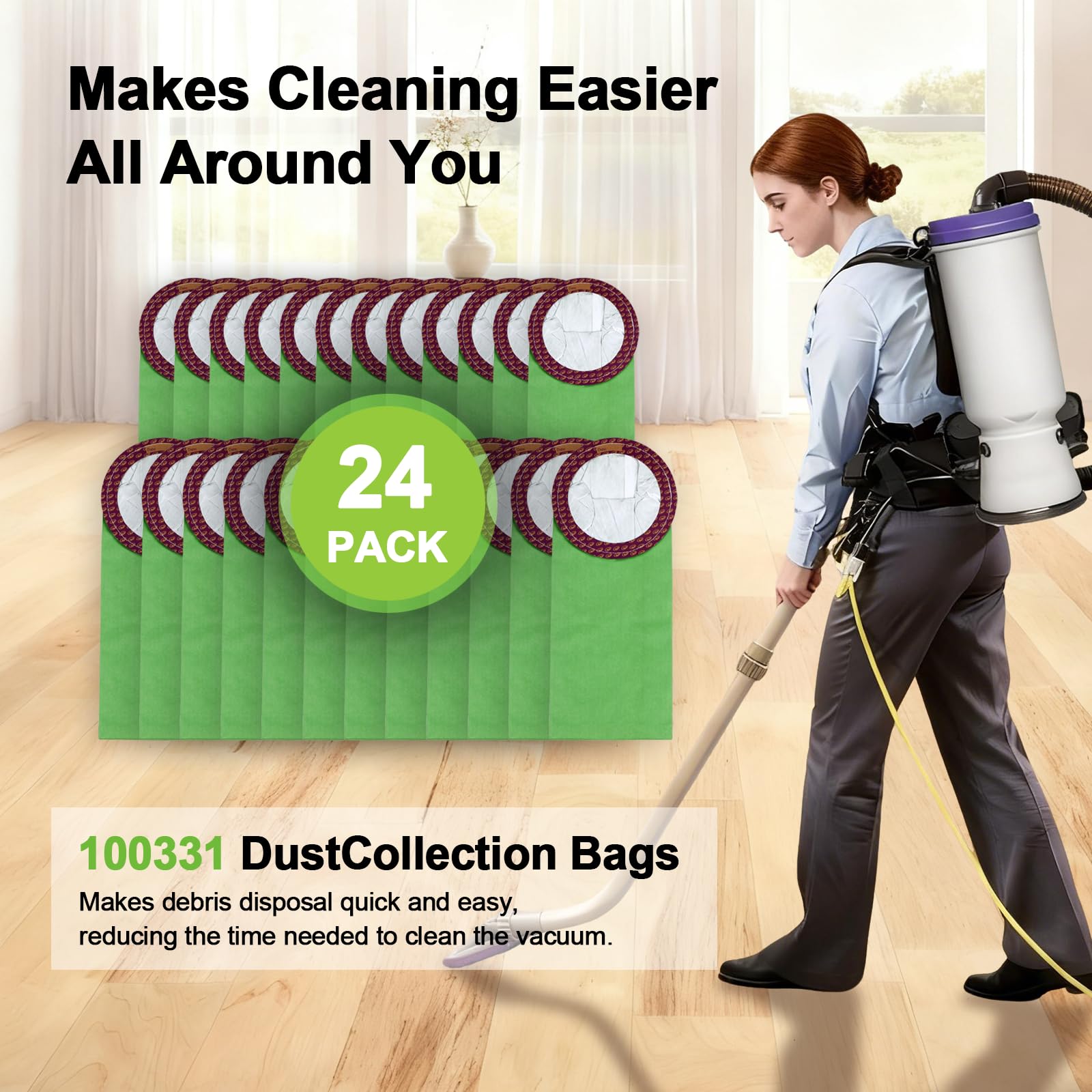 LOSKLENO easy disposal with sealed edges reduces bag changes.