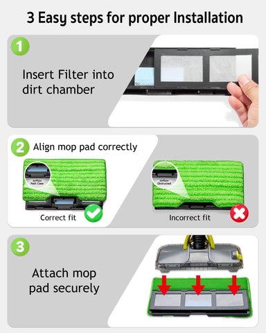 LosKremari pad-1 provides effective wet mopping for spills.