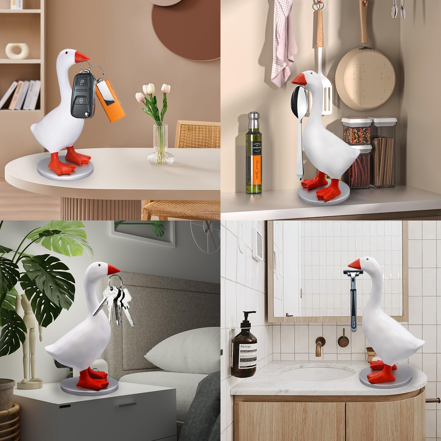 Losneg goose key holder with gift-ready packaging for housewarming.
