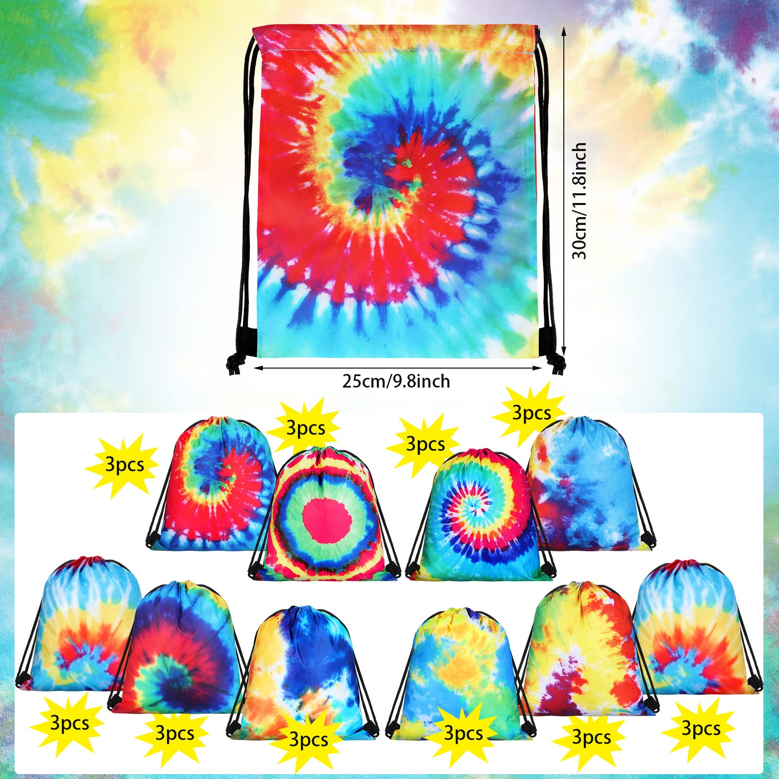 Lothee reusable gift bags with colorful patterns lightweight and easy to reuse