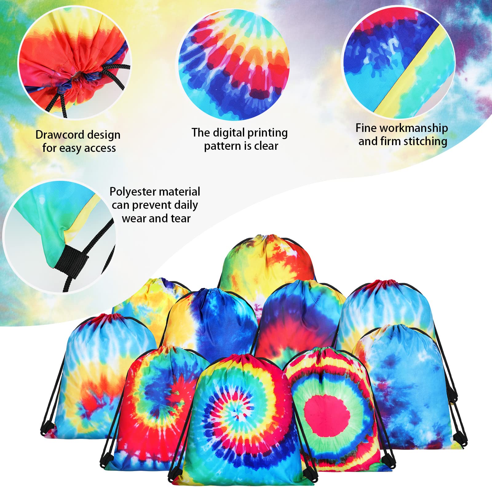 Lothee polyester drawstring bags with world map motifs machine washable for long term use