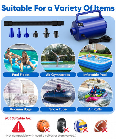 Compact Lotspasie pump designed for travel and camping use.