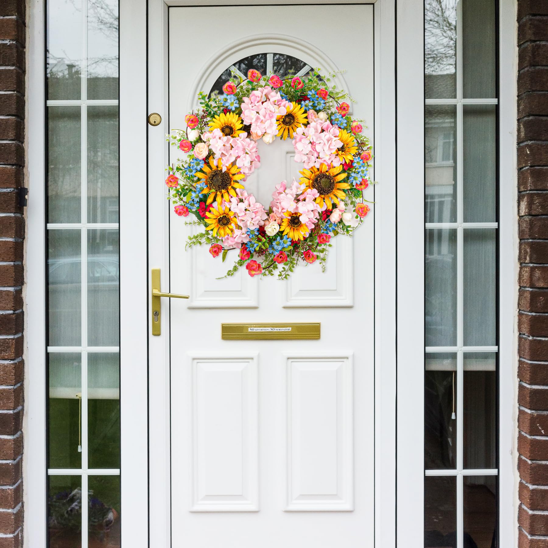 Lotus Hills front-door decor shown in entryway setup.