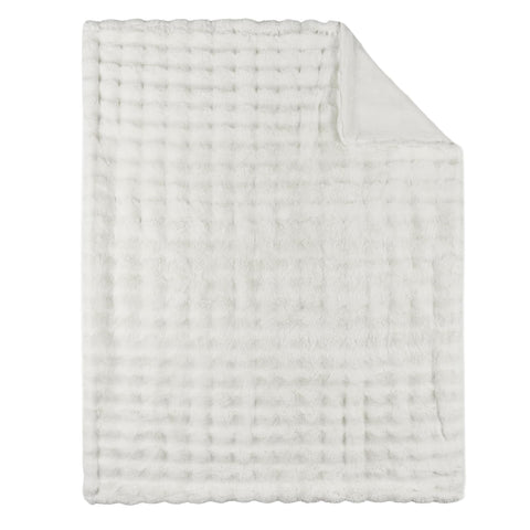Lotus Karen cream white throw enhances bedroom or living room ambiance