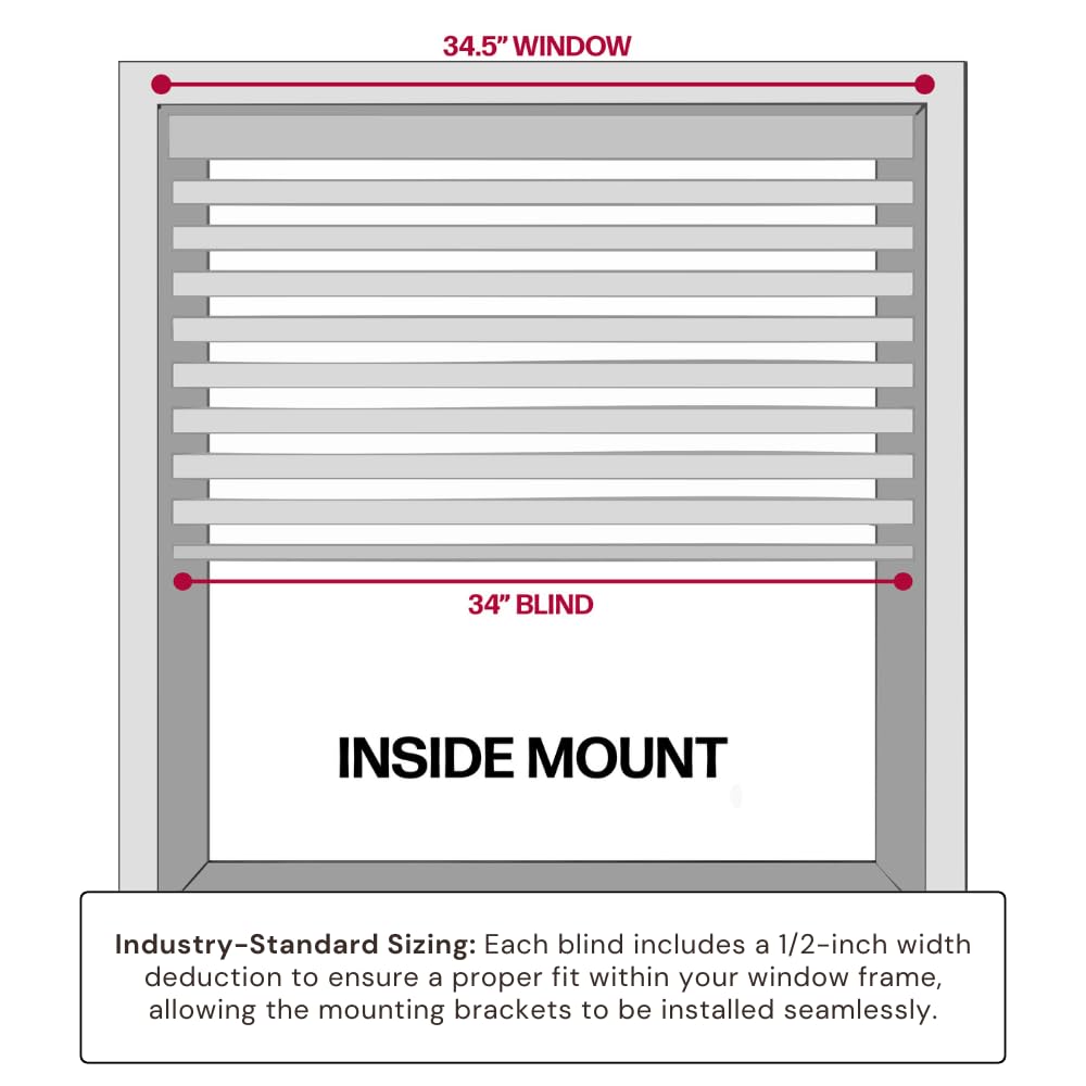 Lotus and Windoware cordless 2in faux wood blind crown valance detail resembles real wood