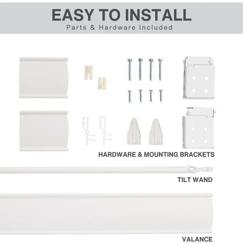 LOTUS & WINDOWARE inside mount setup with Snow White blinds for precise fit and easy mounting