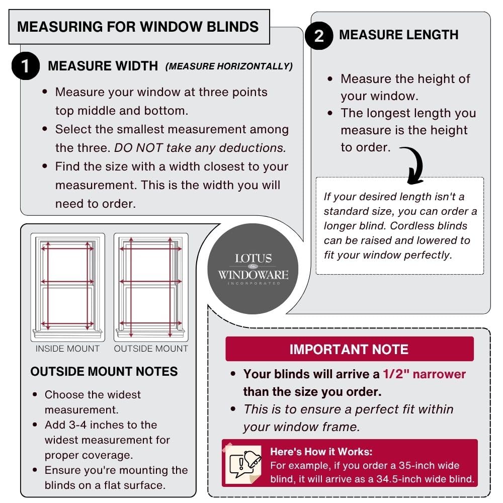 LOTUS & WINDOWARE outside mount visualization showing larger window coverage and enhanced privacy