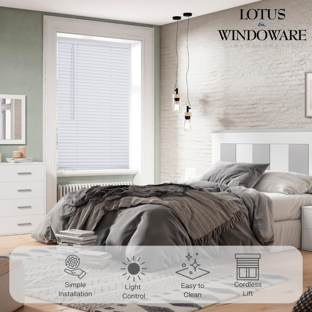 LOTUS & WINDOWARE cordless design enhances safety for homes with kids and pets.