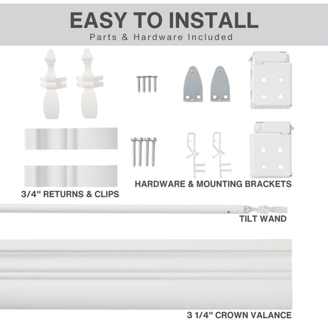 LOTUS & WINDOWARE hardware included for inside or outside mounting
