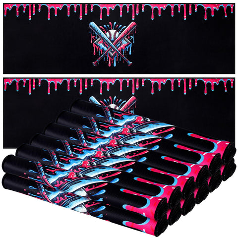 Lounsweer ice cream pattern drip baseball towel, 40x12 inches, for cooling comfort