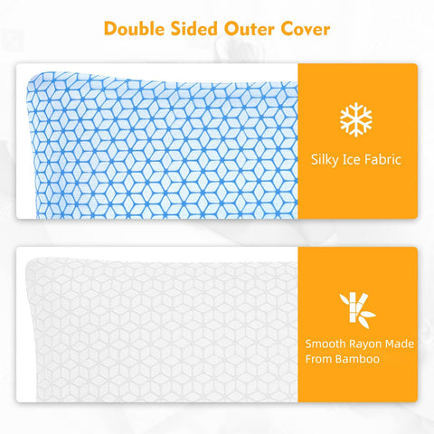 Love Attitude pillow foam close-up shows contouring support.